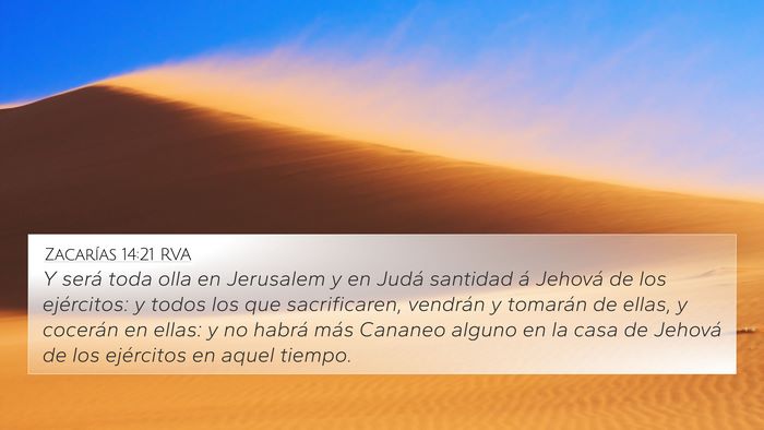 Zacarías 14:21 RVA Bible Verse Image