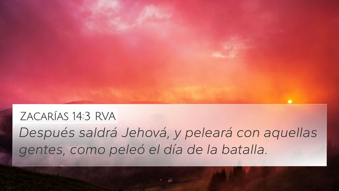 Zacarías 14:3 RVA Bible Verse Image