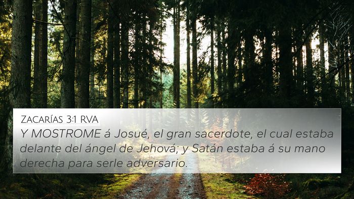 Zacarías 3:1 RVA Bible Verse Image