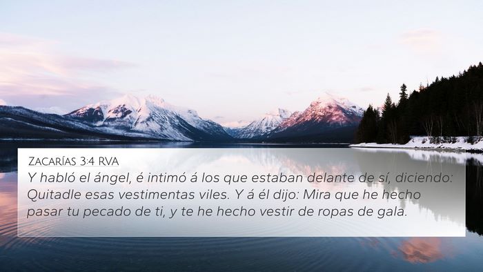 Zacarías 3:4 RVA Bible Verse Image