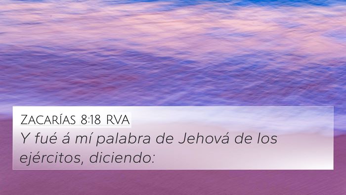 Zacarías 8:18 RVA Bible Verse Image