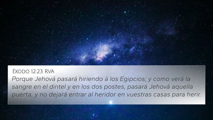Éxodo 12:23 RVA Bible Verse Image
