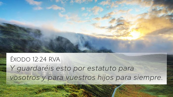 Éxodo 12:24 RVA Bible Verse Image