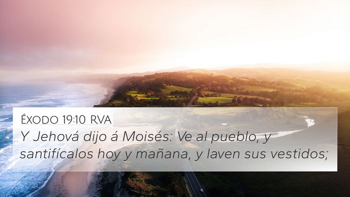 Éxodo 19:10 RVA Bible Verse Image