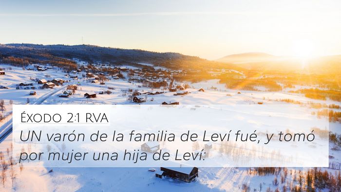 Éxodo 2:1 RVA 4K Wallpaper - UN varón de la familia de Leví fué, y tomó - 4K Wallpaper Bible Verse