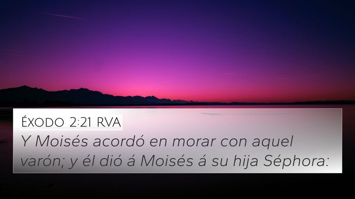 Éxodo 2:21 RVA 4K Wallpaper - Y Moisés acordó en morar con aquel varón; y - 4K Wallpaper Bible Verse