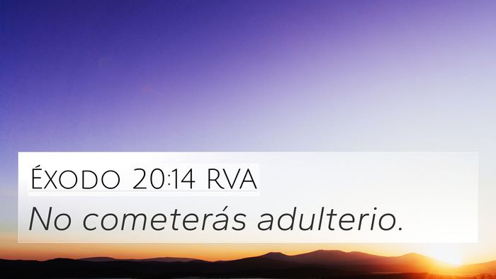 Éxodo 20:14 RVA Bible Verse Image