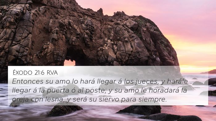 Éxodo 21:6 RVA Bible Verse Image