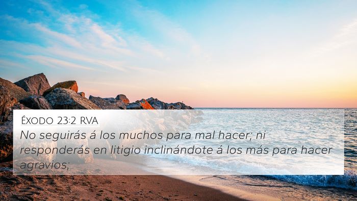 Éxodo 23:2 RVA Bible Verse Image
