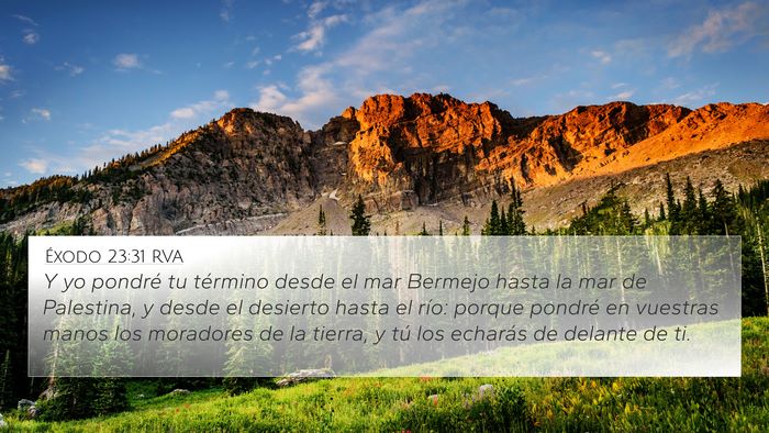 Éxodo 23:31 RVA Bible Verse Image