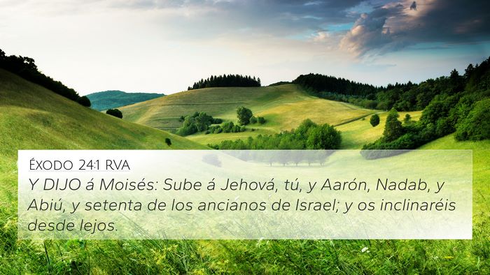 Éxodo 24:1 RVA Bible Verse Image