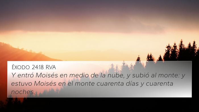 Éxodo 24:18 RVA Bible Verse Image