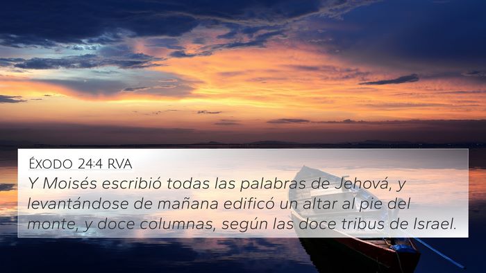 Éxodo 24:4 RVA Bible Verse Image