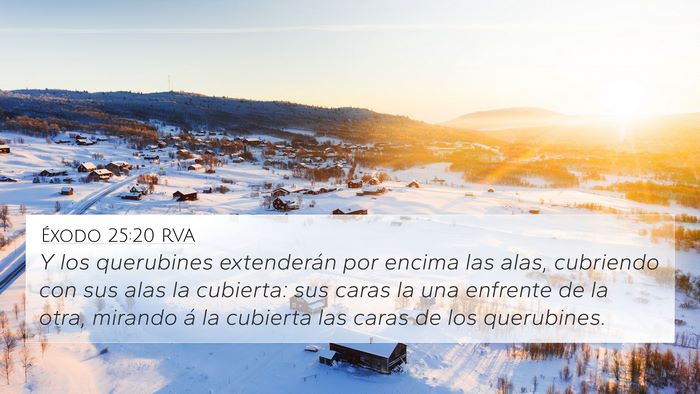 Éxodo 25:20 RVA Bible Verse Image