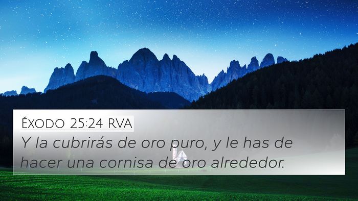 Éxodo 25:24 RVA Bible Verse Image