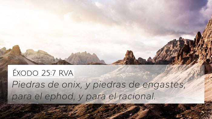 Éxodo 25:7 RVA Bible Verse Image