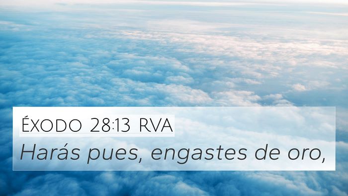 Éxodo 28:13 RVA Bible Verse Image