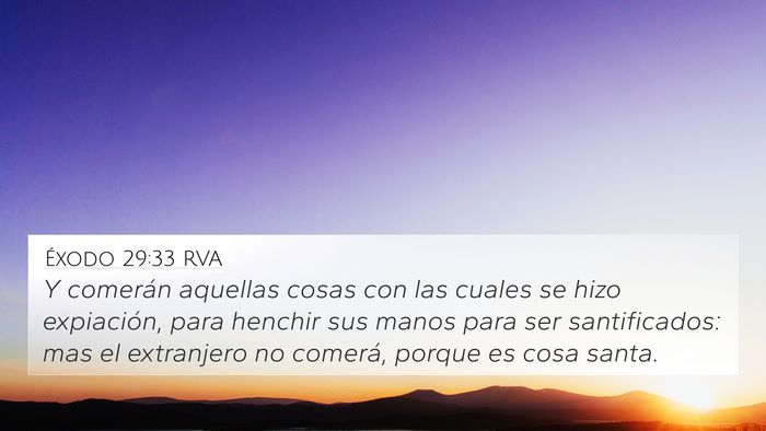 Éxodo 29:33 RVA Bible Verse Image