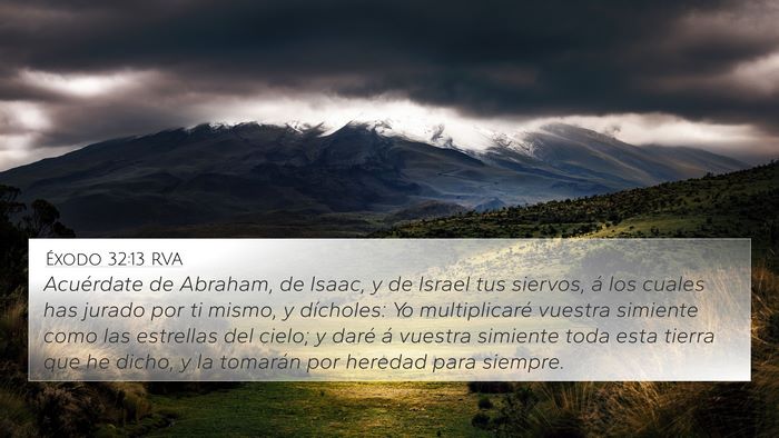 Éxodo 32:13 RVA Bible Verse Image