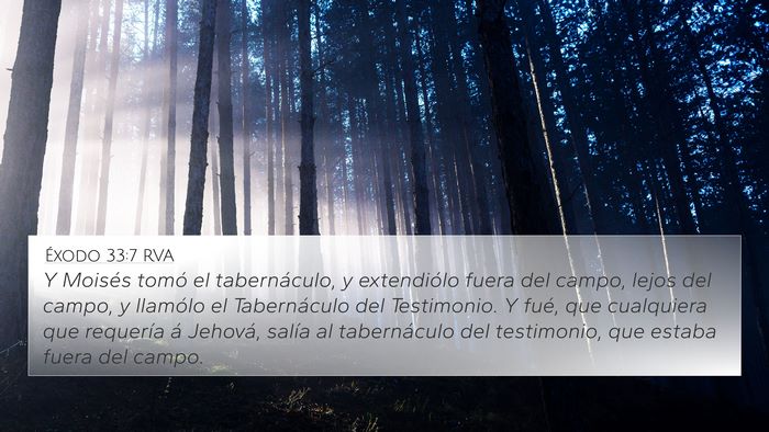 Éxodo 33:7 RVA Bible Verse Image