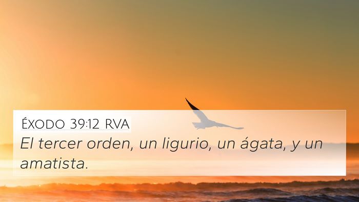 Éxodo 39:12 RVA Bible Verse Image