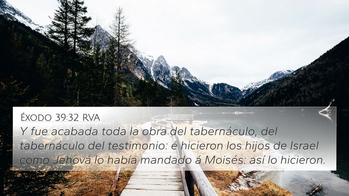 Éxodo 39:32 RVA Bible Verse Image
