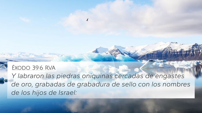 Éxodo 39:6 RVA 4K Wallpaper - Y labraron las piedras oniquinas cercadas de - 4K Wallpaper Bible Verse