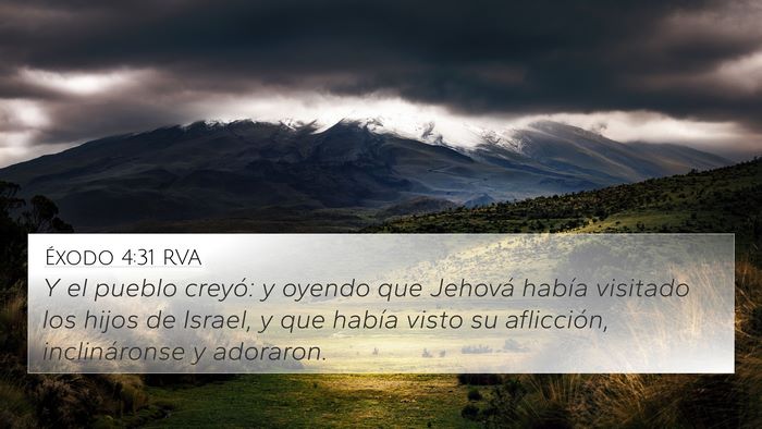 Éxodo 4:31 RVA Bible Verse Image