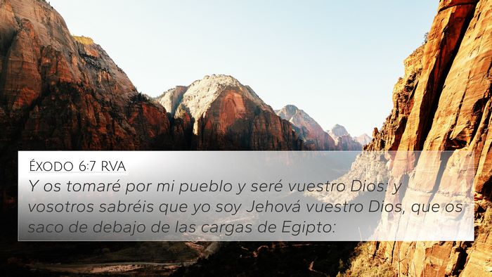 Éxodo 6:7 RVA Bible Verse Image