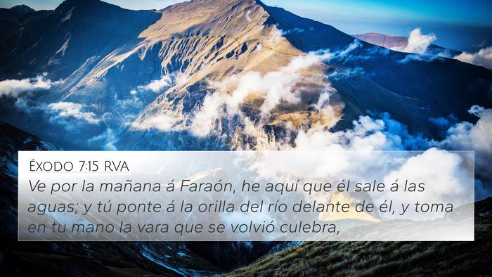 Éxodo 7:15 RVA Bible Verse Image