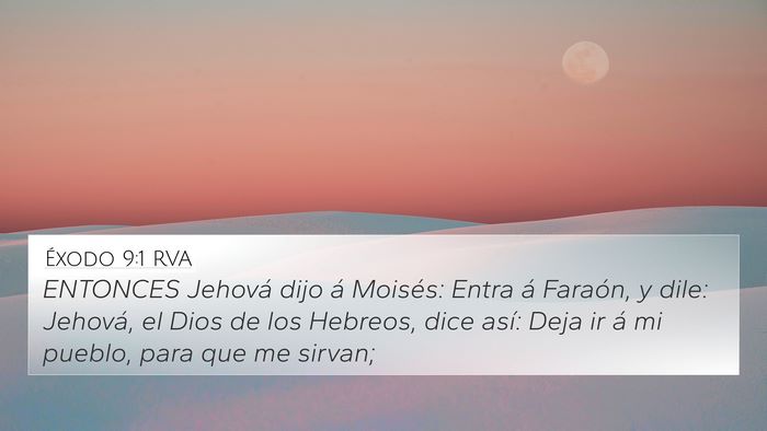 Éxodo 9:1 RVA 4K Wallpaper - ENTONCES Jehová dijo á Moisés: Entra á - 4K Wallpaper Bible Verse