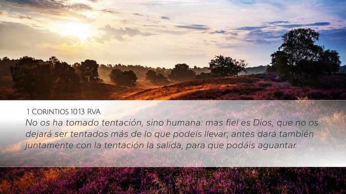 1 Corintios 10:13 RVA Bible Verse Image