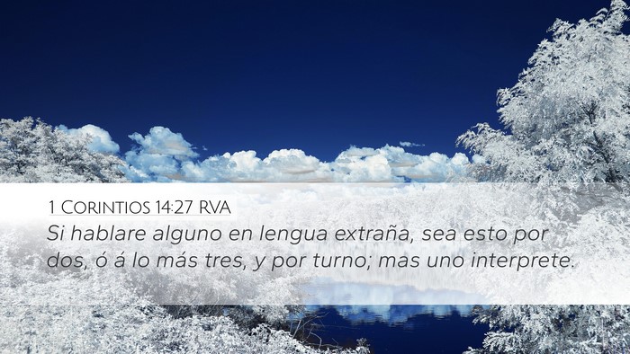 1 Corintios 14:27 RVA Bible Verse Image