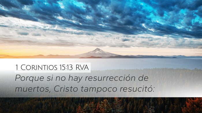 1 Corintios 15:13 RVA Bible Verse Image