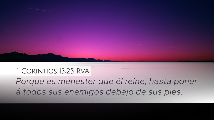 1 Corintios 15:25 RVA Bible Verse Image