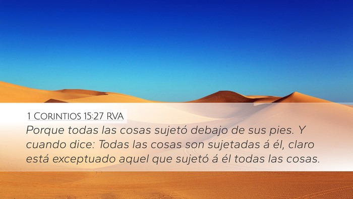 1 Corintios 15:27 RVA Bible Verse Image