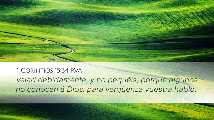 1 Corintios 15:34 RVA Bible Verse Image