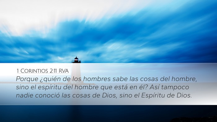 1 Corintios 2:11 RVA Bible Verse Image