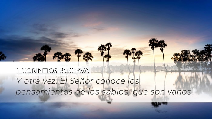 1 Corintios 3:20 RVA Bible Verse Image