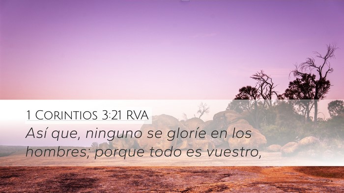 1 Corintios 3:21 RVA Bible Verse Image