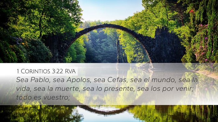 1 Corintios 3:22 RVA Bible Verse Image