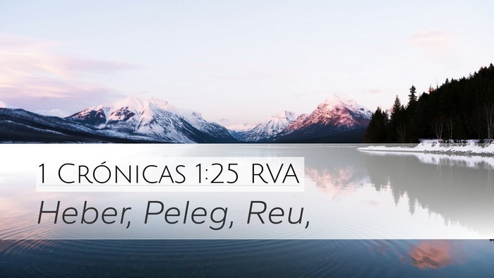 1 Crónicas 1:25 RVA Desktop Wallpaper - Heber, Peleg, - Desktop Bible Verse Wallpaper