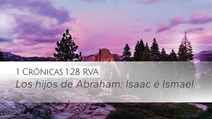 1 Crónicas 1:28 RVA Desktop Wallpaper - Los hijos de Abraham: Isaac é - Desktop Bible Verse Wallpaper