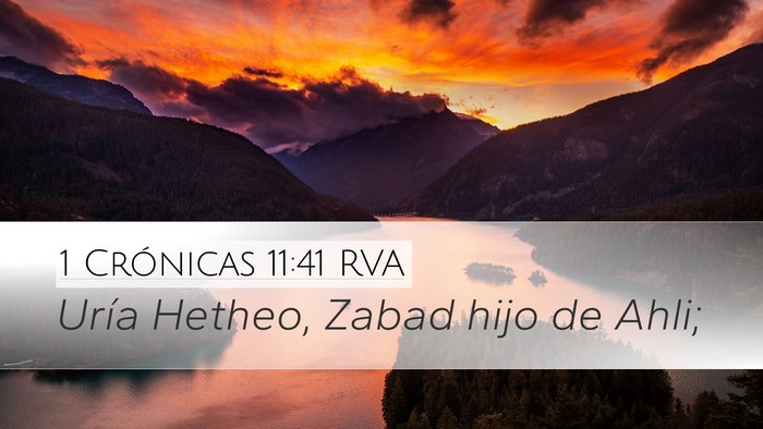 1 Crónicas 11:41 RVA Bible Verse Image