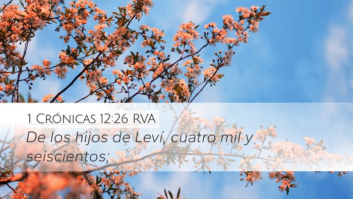 1 Crónicas 12:26 RVA Bible Verse Image