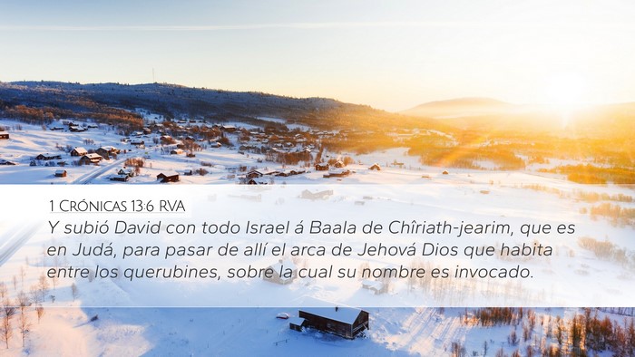 1 Crónicas 13:6 RVA Bible Verse Image