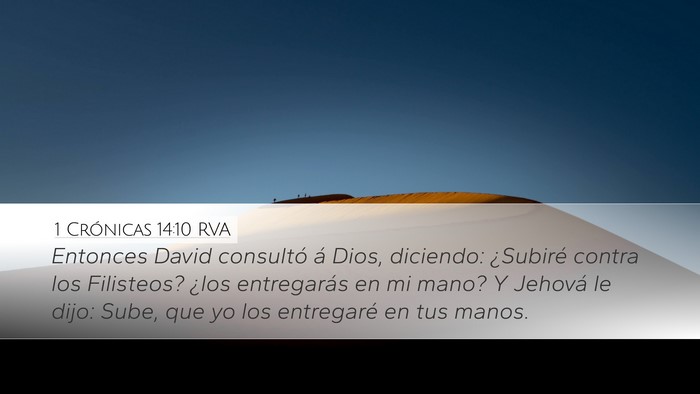 1 Crónicas 14:10 RVA Bible Verse Image