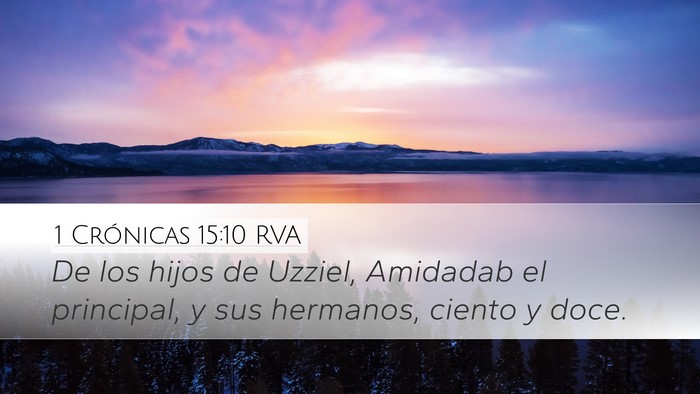 1 Crónicas 15:10 RVA Bible Verse Image