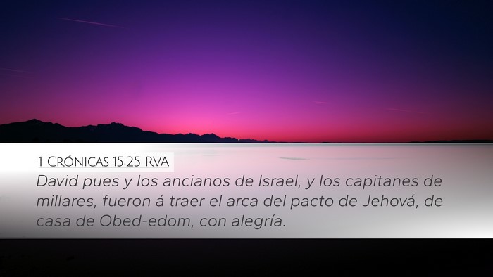 1 Crónicas 15:25 RVA Bible Verse Image