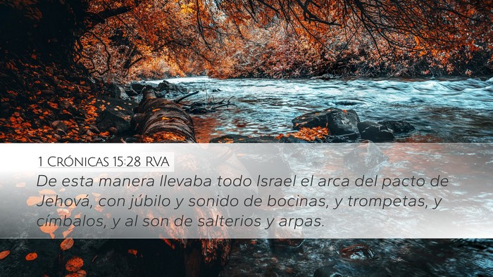 1 Crónicas 15:28 RVA Bible Verse Image